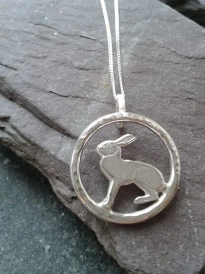 Silver Hare Pendant