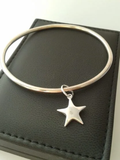 You're a star silver bangle