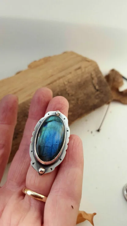 Gothic Labradorite Ring