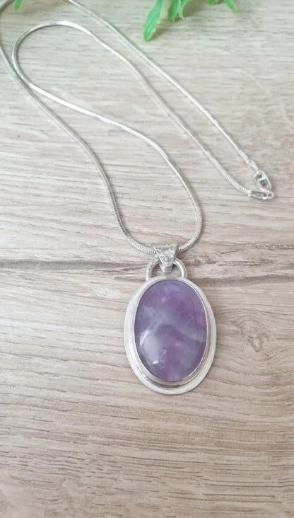 Banded Amethyst Pendant